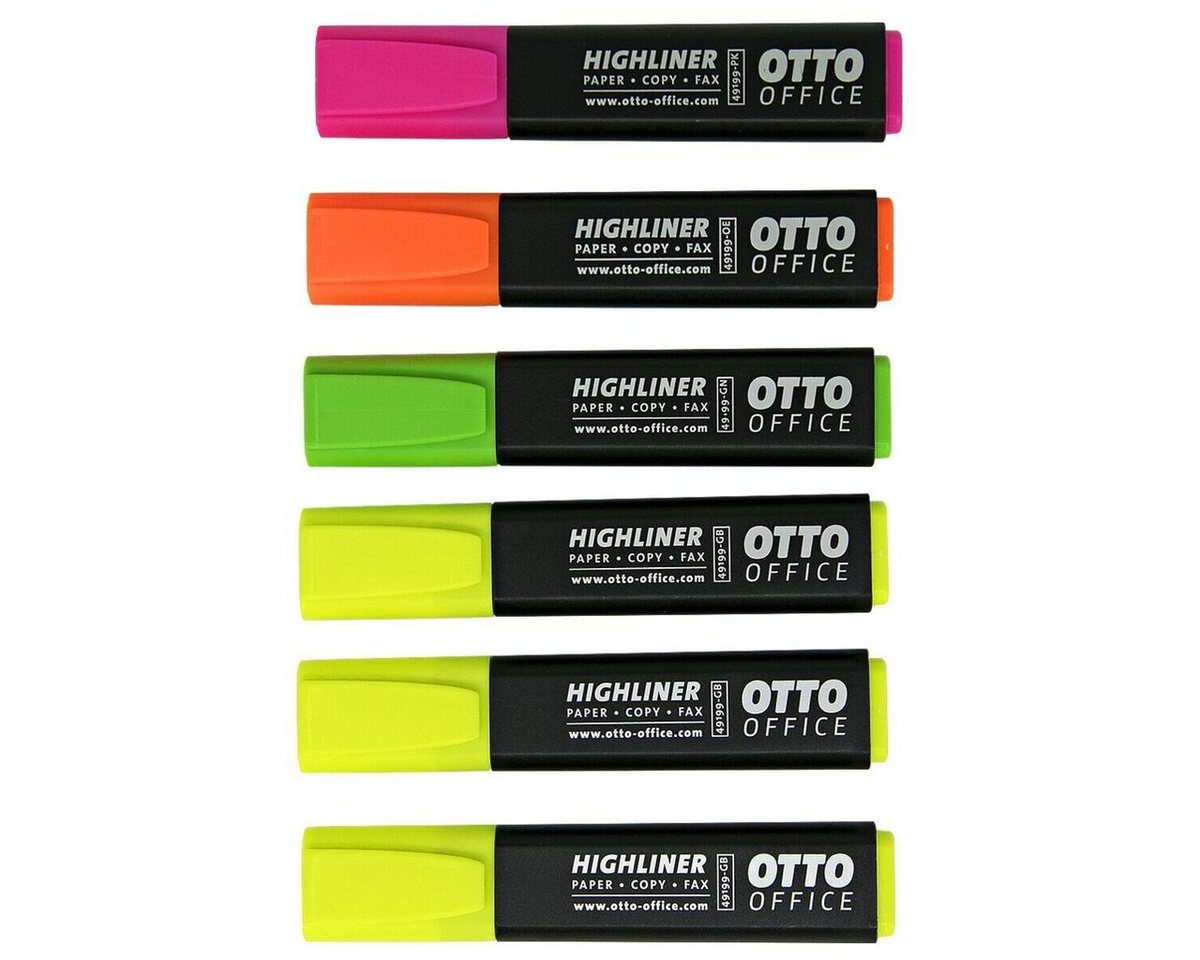 Otto Office Marker Highliner, (6-tlg), Textmarker mit Keilspitze Bild 5