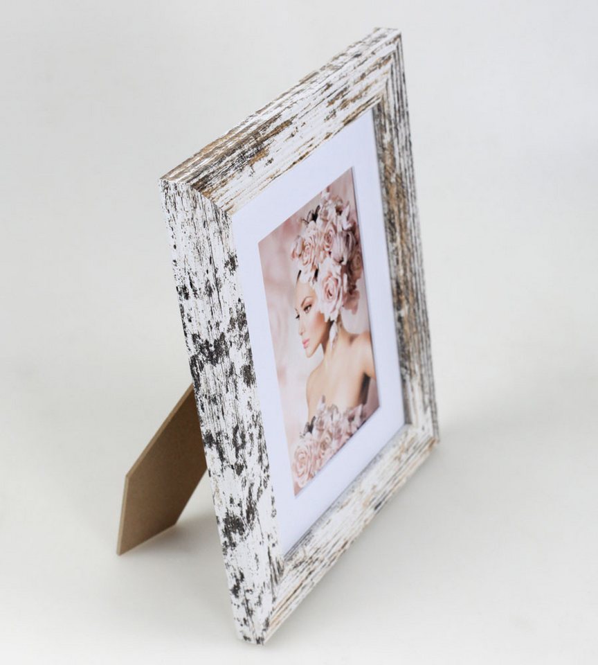 IDEAL TREND Bilderrahmen 3er Pack Holz Bilderrahmen Foto Plexi Rahmen Acryl Collage Wanddeko Po, für 3 Bilder (3 St), MDF Bilderrahmen mit Passepartout und Kunststoffglas Bild 4