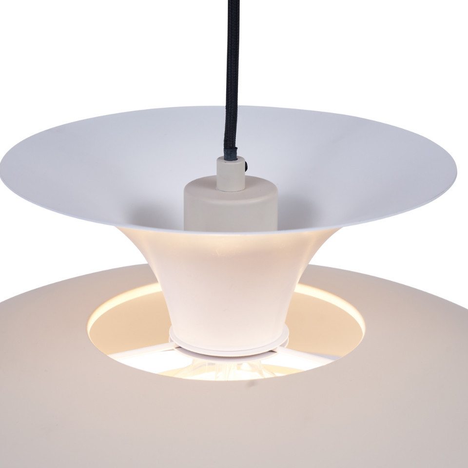 Qazqa Pendelleuchte Titus, ohne Leuchtmittel, Warmweiß, QAZQA Hängeleuchte, e27, Beige, Aluminium, Japandi Bild 2