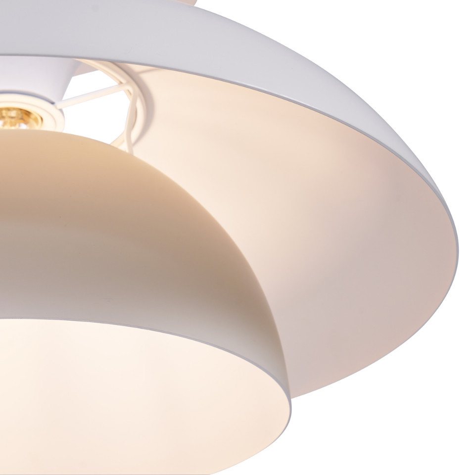 Qazqa Pendelleuchte Titus, ohne Leuchtmittel, Warmweiß, QAZQA Hängeleuchte, e27, Beige, Aluminium, Japandi Bild 4