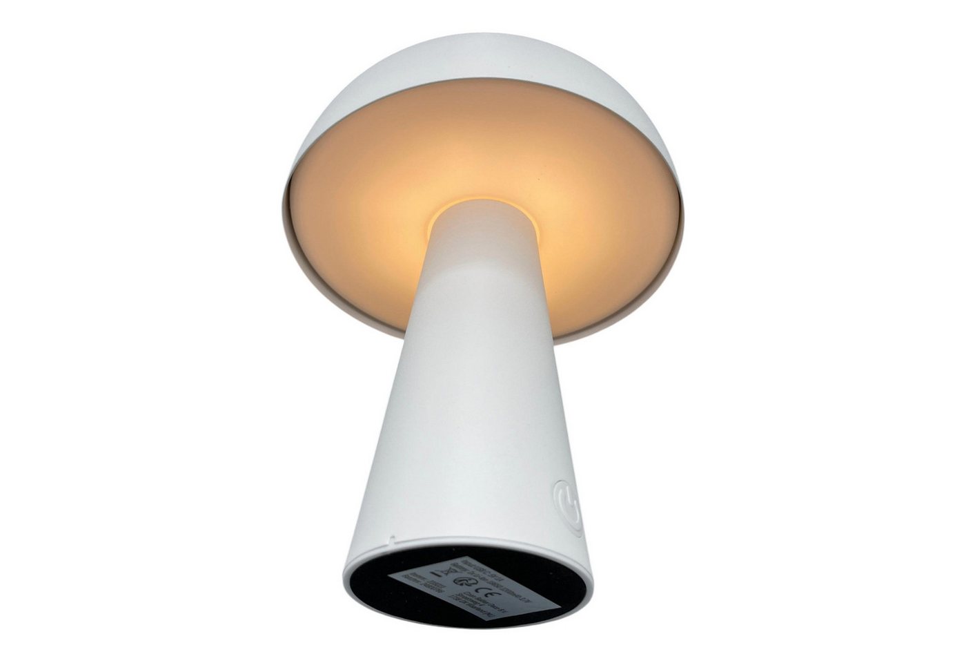 Coen Bakker Deco BV LED Außen-Tischleuchte, Dimmfunktion, LED, warmweiß, kaltweiß, neutralweiß, USB touch dimmbar weiß matt 3 Lichtfarben 15x21cm Bild 3