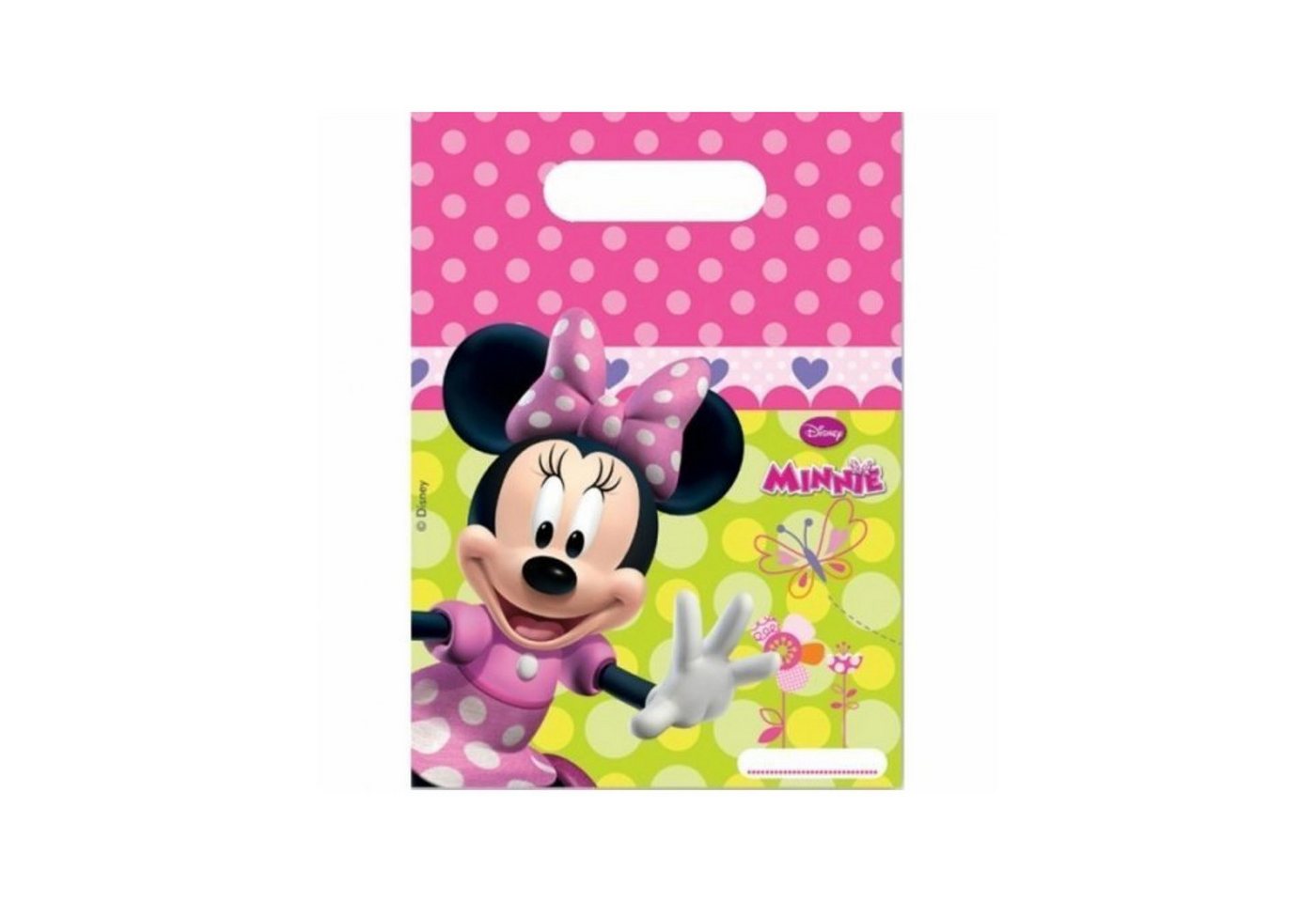 Procos Geschenkpapier Geschenktüte PVC Minnie Junior 6Stk./18x21cm