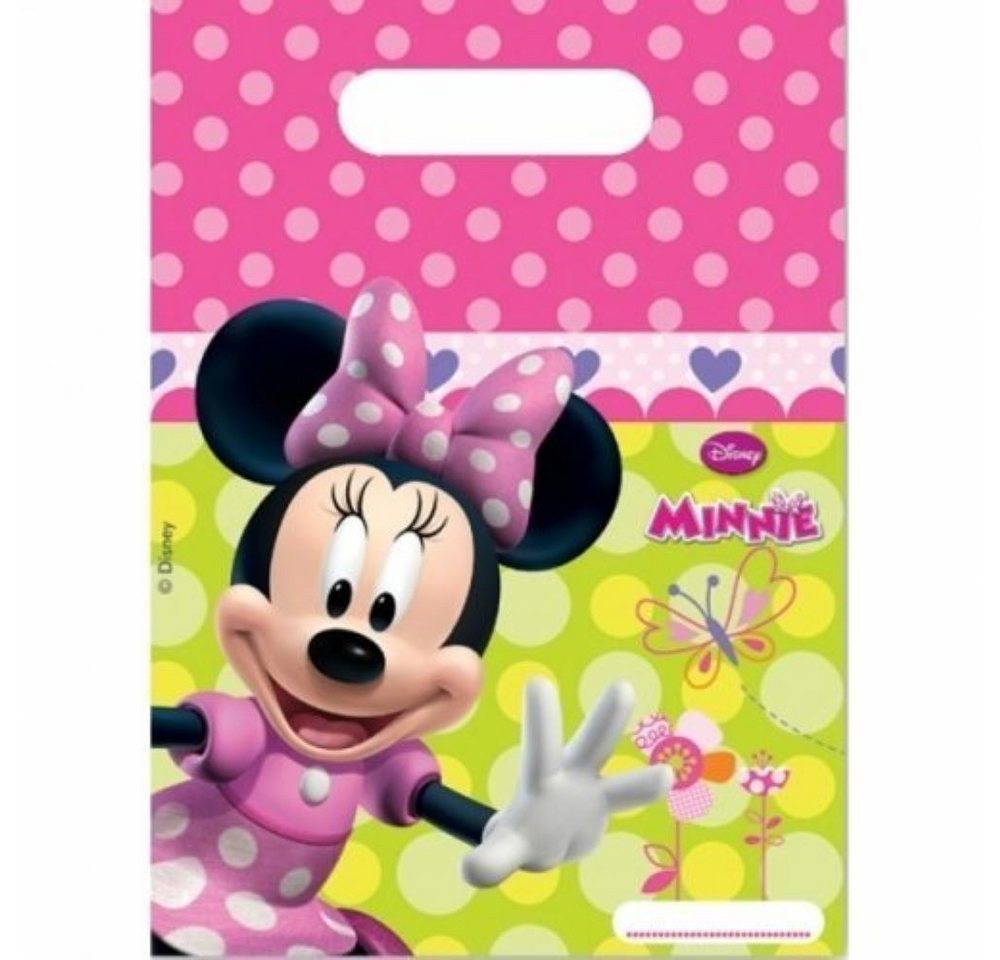 Procos Geschenkpapier Geschenktüte PVC Minnie Junior 6Stk./18x21cm Bild 2