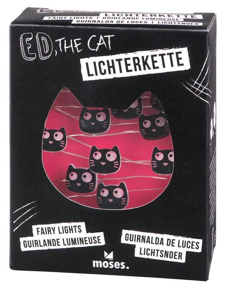 Moses. Verlag Lichterkette Ed, the Cat Mini-Lichterkette, 20 LEDs, 2,20 m Kette im Katzen-Design Bild 2