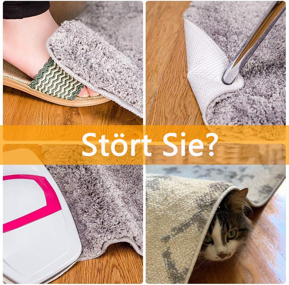Coonoor Antirutsch Teppichunterlage Teppich Antirutschunterlage Teppich Pads Antirutschmatte, (4-St), für Parkett, Laminat, Fliesen, Kork und Vinyl geeignet