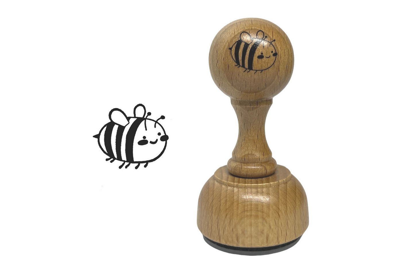 FTWdesign Stempel Biene Holzstempel Bild 2