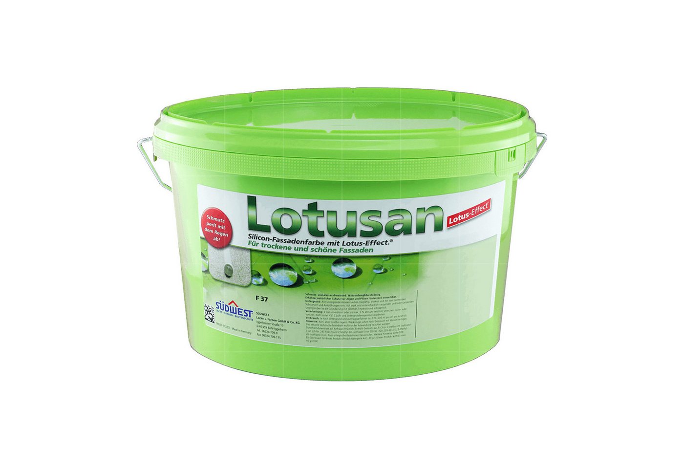 SÜDWEST Lacke + Farben Fassadenfarbe LOTUSAN F37 - 12.5 LTR (9110 WEISS) Bild 2