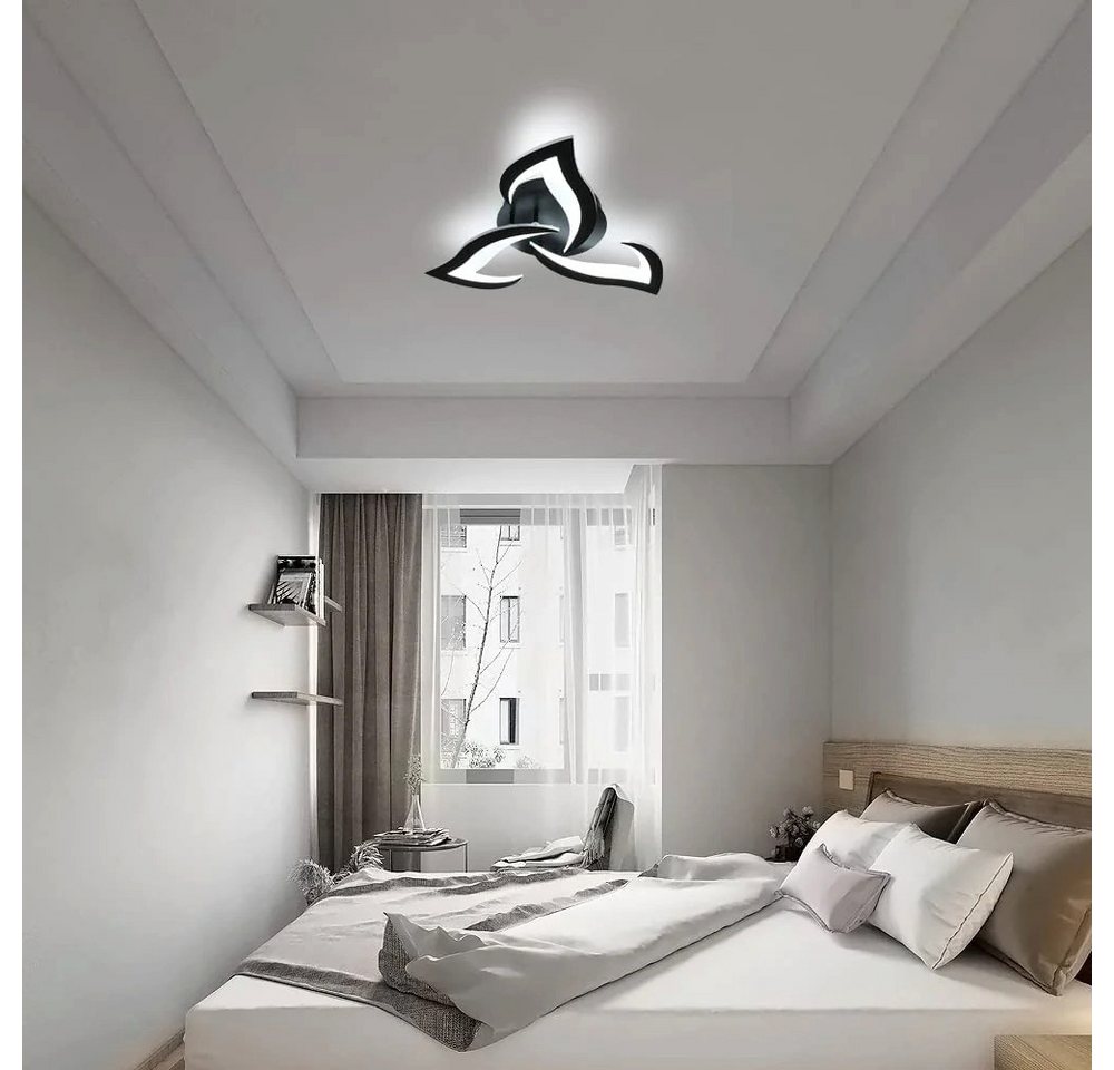 Riserva Wandleuchte Moderne Deckenleuchte im Schwalbenschwanz-Design,schwarz,36W LED 6500K Bild 3