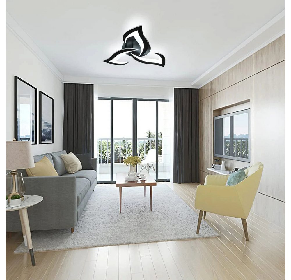 Riserva Wandleuchte Moderne Deckenleuchte im Schwalbenschwanz-Design,schwarz,36W LED 6500K Bild 4