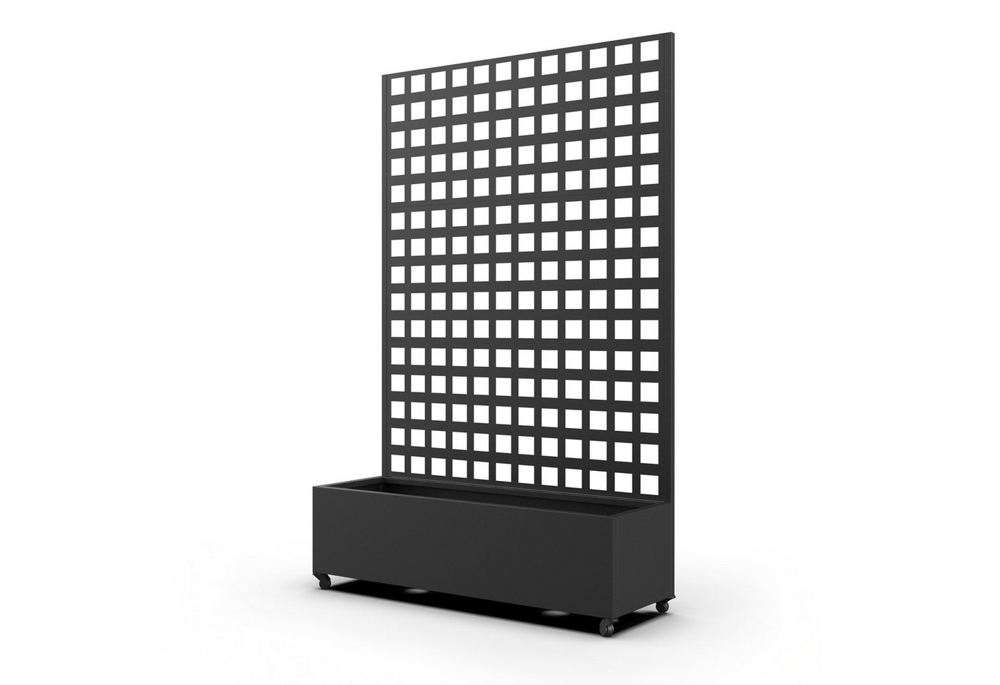 casa.pro Blumenkasten, mit Trennwand »Toma« Rankhilfe Stahl 190x82x38 cm Schwarz Bild 4