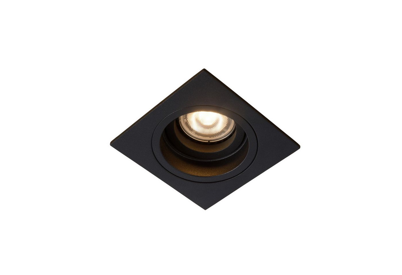 Licht-Erlebnisse Einbauleuchte HESOL, ohne Leuchtmittel, Metall GU10 B: 9.1 cm Schwarz eckig Modern Bild 2