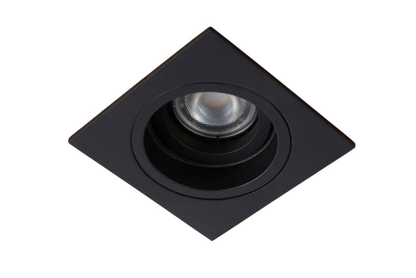Licht-Erlebnisse Einbauleuchte HESOL, ohne Leuchtmittel, Metall GU10 B: 9.1 cm Schwarz eckig Modern Bild 3
