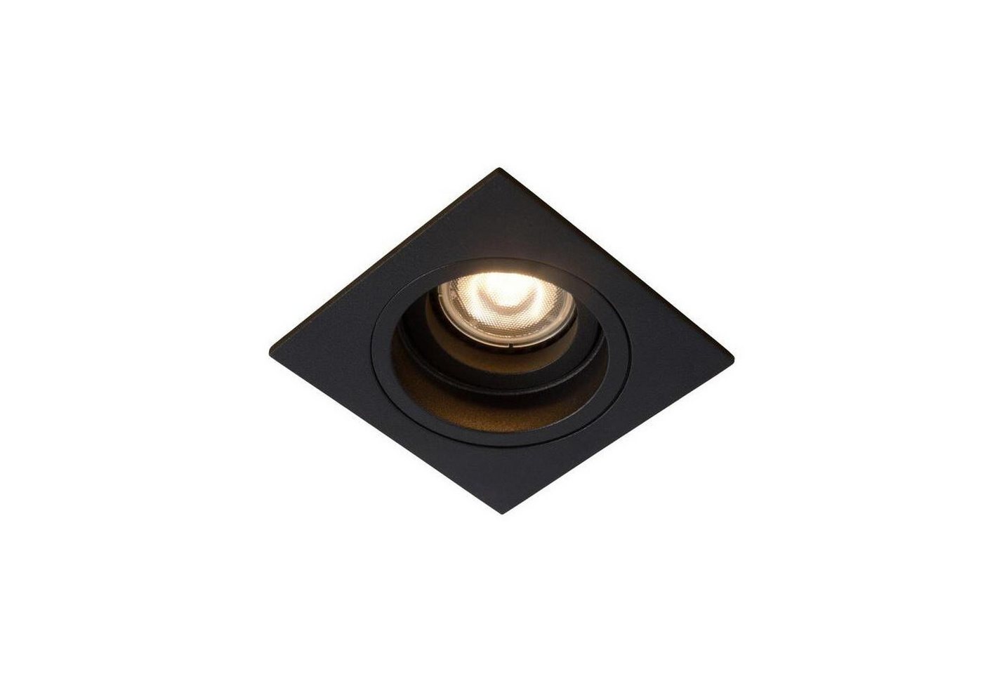 Licht-Erlebnisse Einbauleuchte HESOL, ohne Leuchtmittel, Metall GU10 B: 9.1 cm Schwarz eckig Modern Bild 4