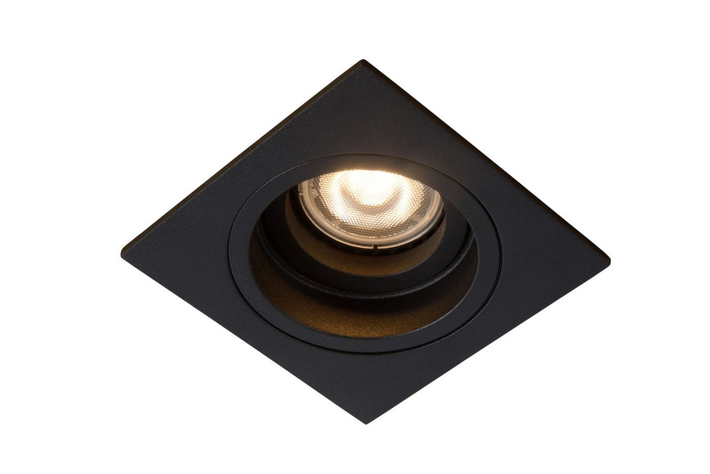 Licht-Erlebnisse Einbauleuchte HESOL, ohne Leuchtmittel, Metall GU10 B: 9.1 cm Schwarz eckig Modern Bild 5