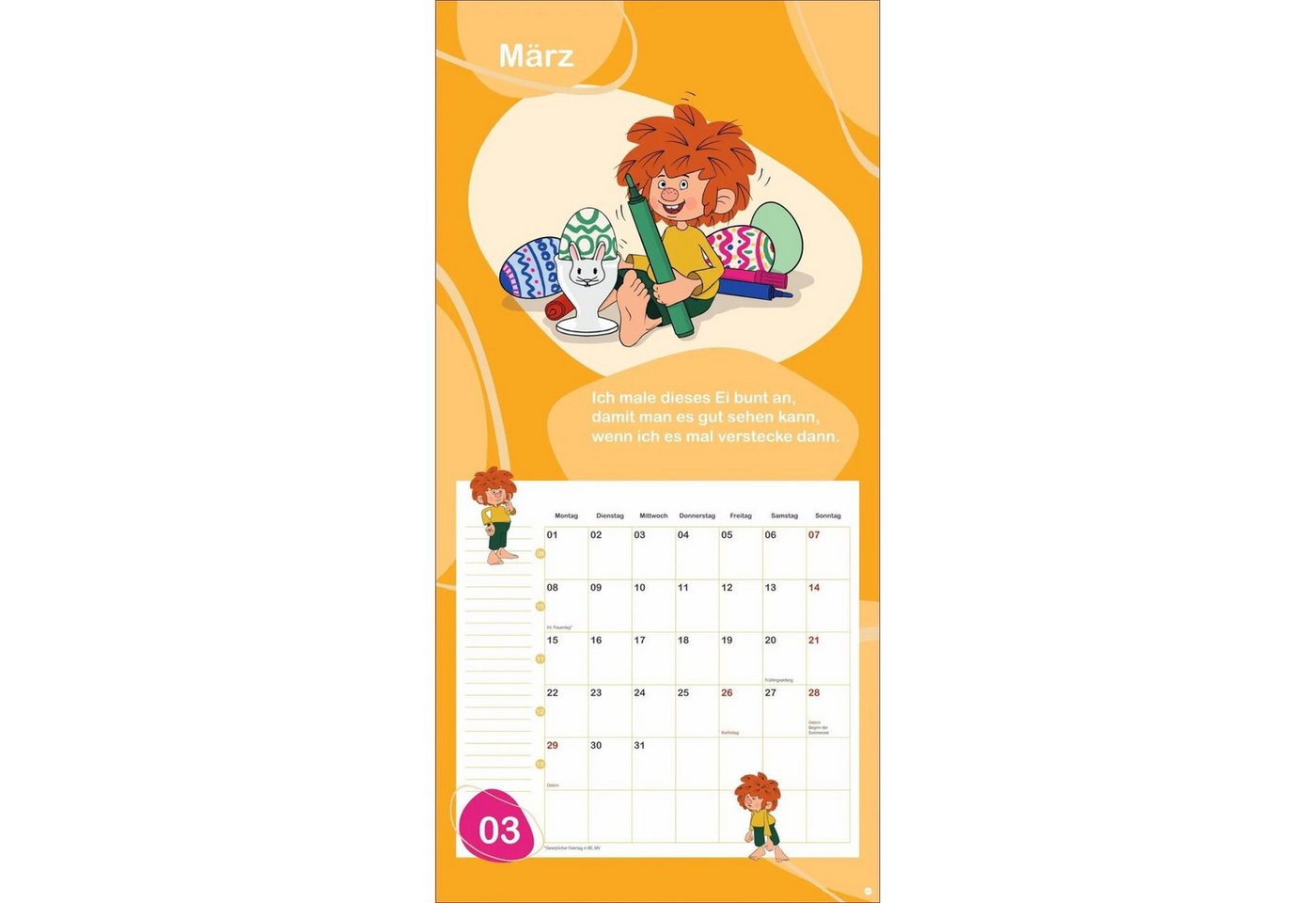 HEYE Wandkalender Pumuckl Broschurkalender 2027 Bild 3
