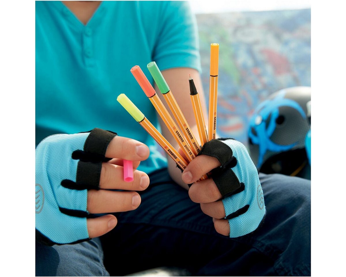 STABILO Fineliner point 88® neon, (1-tlg), in leuchtender Neonfarbe