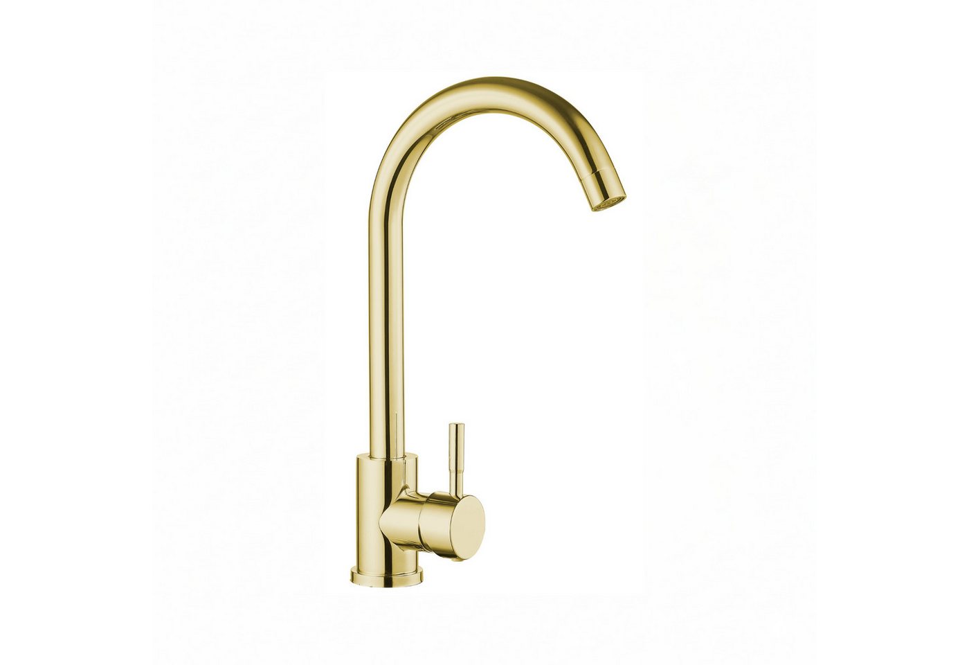 Faizee Home Küchenarmatur Küchenarmatur Hochwertiger Einhebelmischer Genial Gold Hochwertige Armaturen aus Messing & Edelstahl, modern & langlebig Bild 4