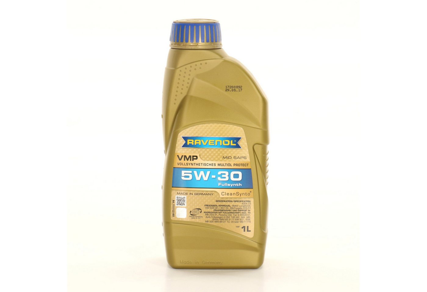 Ravenol Motoröl Ravenol Protect VMP Motoröl Öl 5W30 1L ACEA A3/B4/C3 MB229.31/51 Bild 2