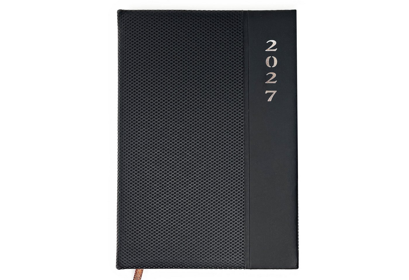 AMLI Taschenkalender Taschenkalender 2027 A6 1 Woche 2 Seiten Softtouch Schwarz, Softtouch-Cover, Leseband, Ferien & Feiertage, Jahresvorschau