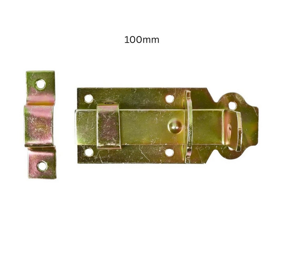 BENSON Türriegel Türriegel Verzinkt Gerade Schubriegel Schlossriegel 100mm 150mm, Verzinkt, gerade Ausführung