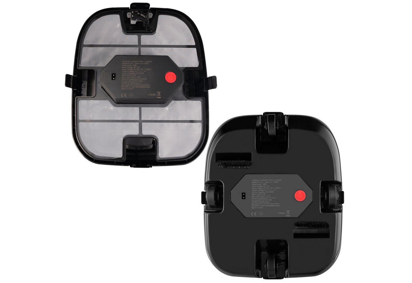 COIL Poolroboter Poolreinigungsroboter - Akku Poolroboter - Kabelloser Poolreiniger, 100 Minuten Laufzeit – IPX8 Wasserdicht - Akku - bis zu 85 m² Bild 3