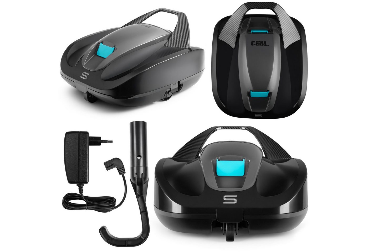 COIL Poolroboter Poolreinigungsroboter - Akku Poolroboter - Kabelloser Poolreiniger, 100 Minuten Laufzeit – IPX8 Wasserdicht - Akku - bis zu 85 m² Bild 4