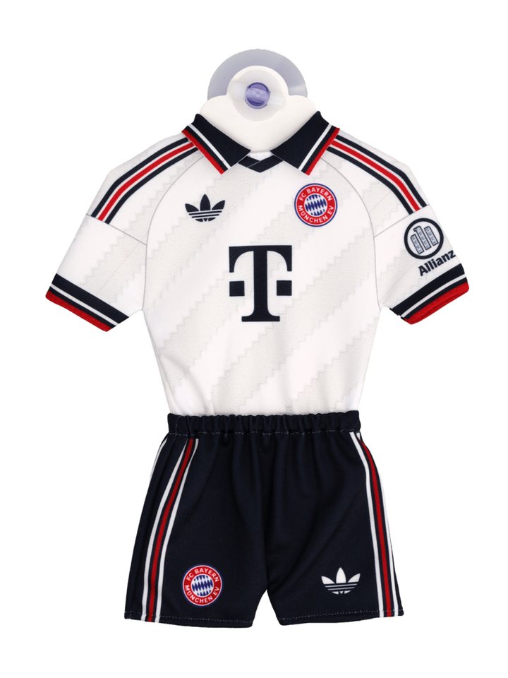 FC Bayern München Kennzeichenhalter FC Bayern München I Auto Mini Kit Away 2026-27 I Weiß