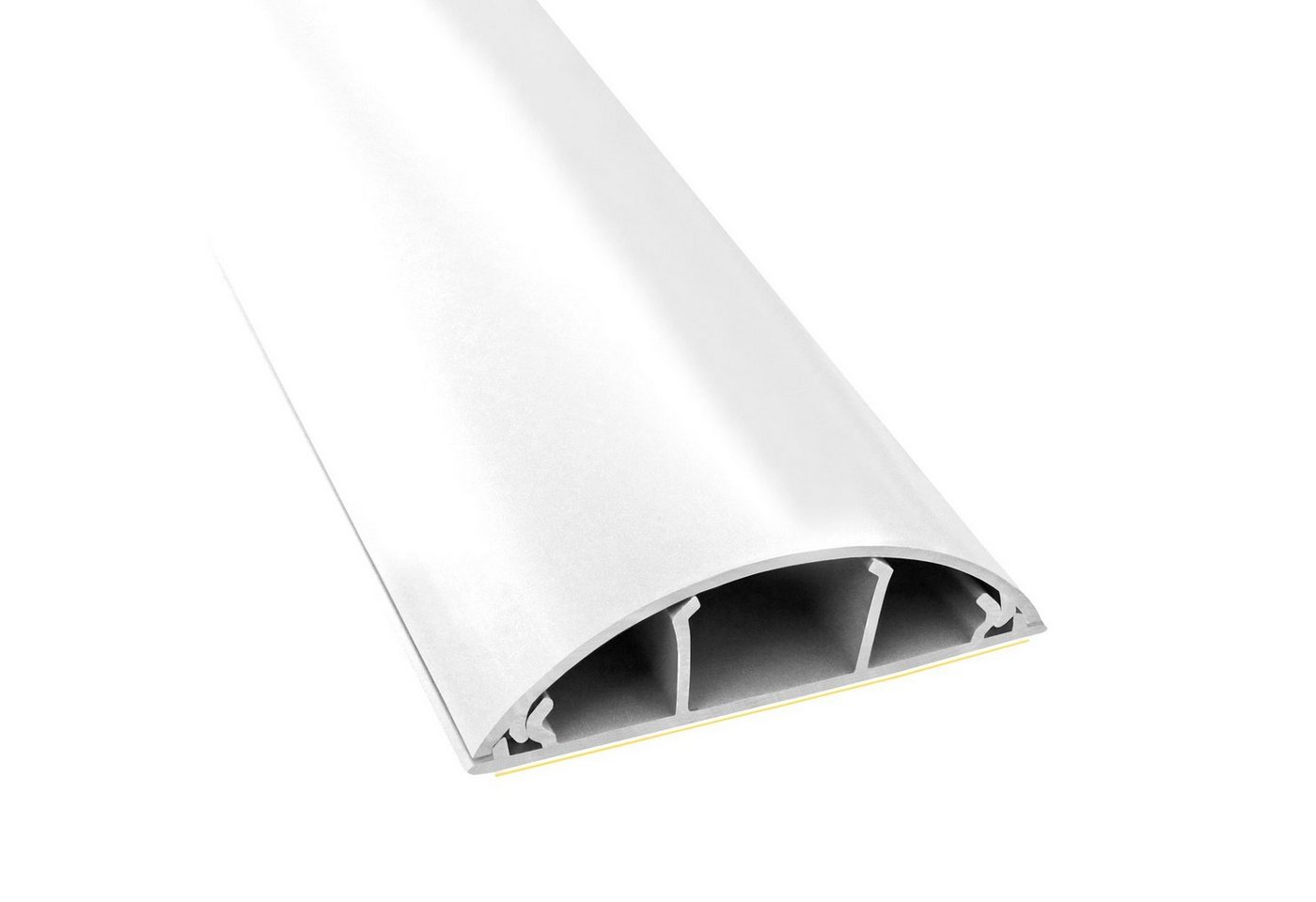 ARLI Kabelkanal 2x 1m halbrund selbstklebend 70 x 20 mm weiß Kabelbrücke TV Kabelkanal (2-St)