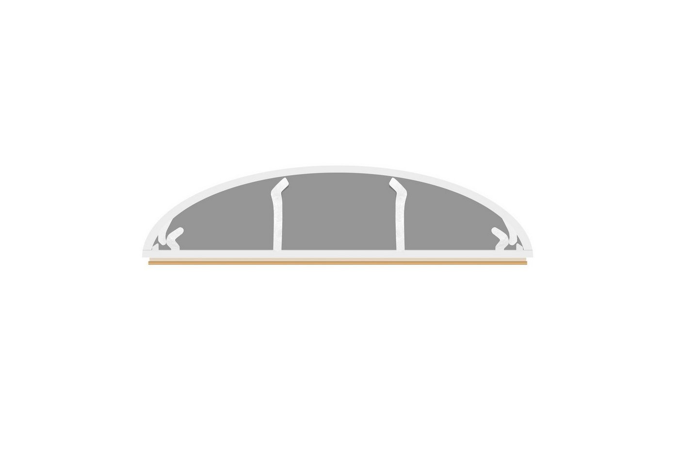 ARLI Kabelkanal 2x 1m halbrund selbstklebend 70 x 20 mm weiß Kabelbrücke TV Kabelkanal (2-St) Bild 2