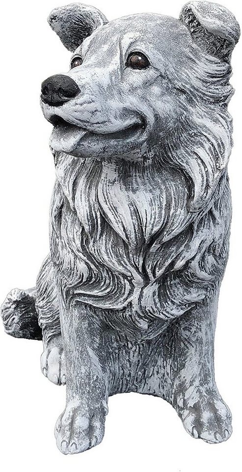 Stone and Style Gartenfigur Frostfeste Steinfigur Hund Collie Border Collie Bild 2