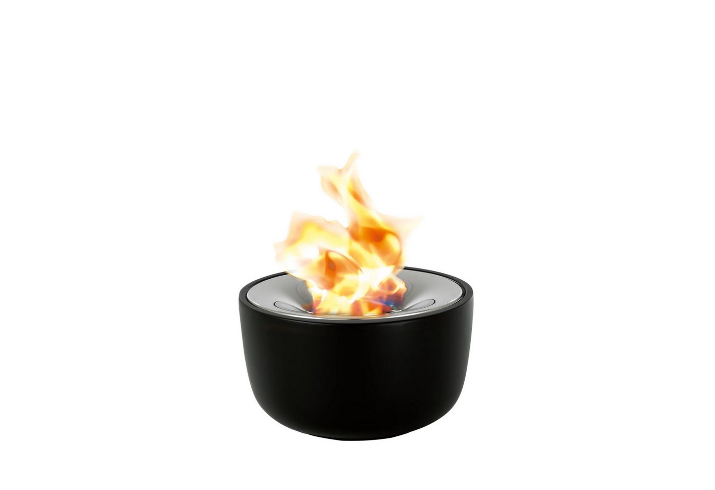 blomus Feuerstelle -FUOCO- Gelfeuerstelle aus Edelstahl: Elegantes Outdoor-Design, Polierter Edelstahl, Frostsicher, Hochwertig, Schwarz, Zeitloses Design Bild 4