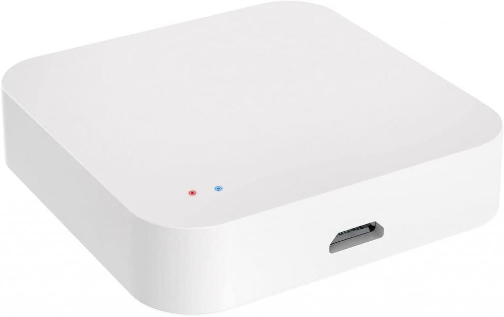 Luminea Home-Control WLAN-Steuerungsmodul RC-350.duo ZigBee WLAN Gateway Smart Home Zentrale App WiFi Mesh, für zum Steuern kompatibler Geräte, z.B. elektrische Türschließzylinder oder Heizkörper-Thermostate Bild 3
