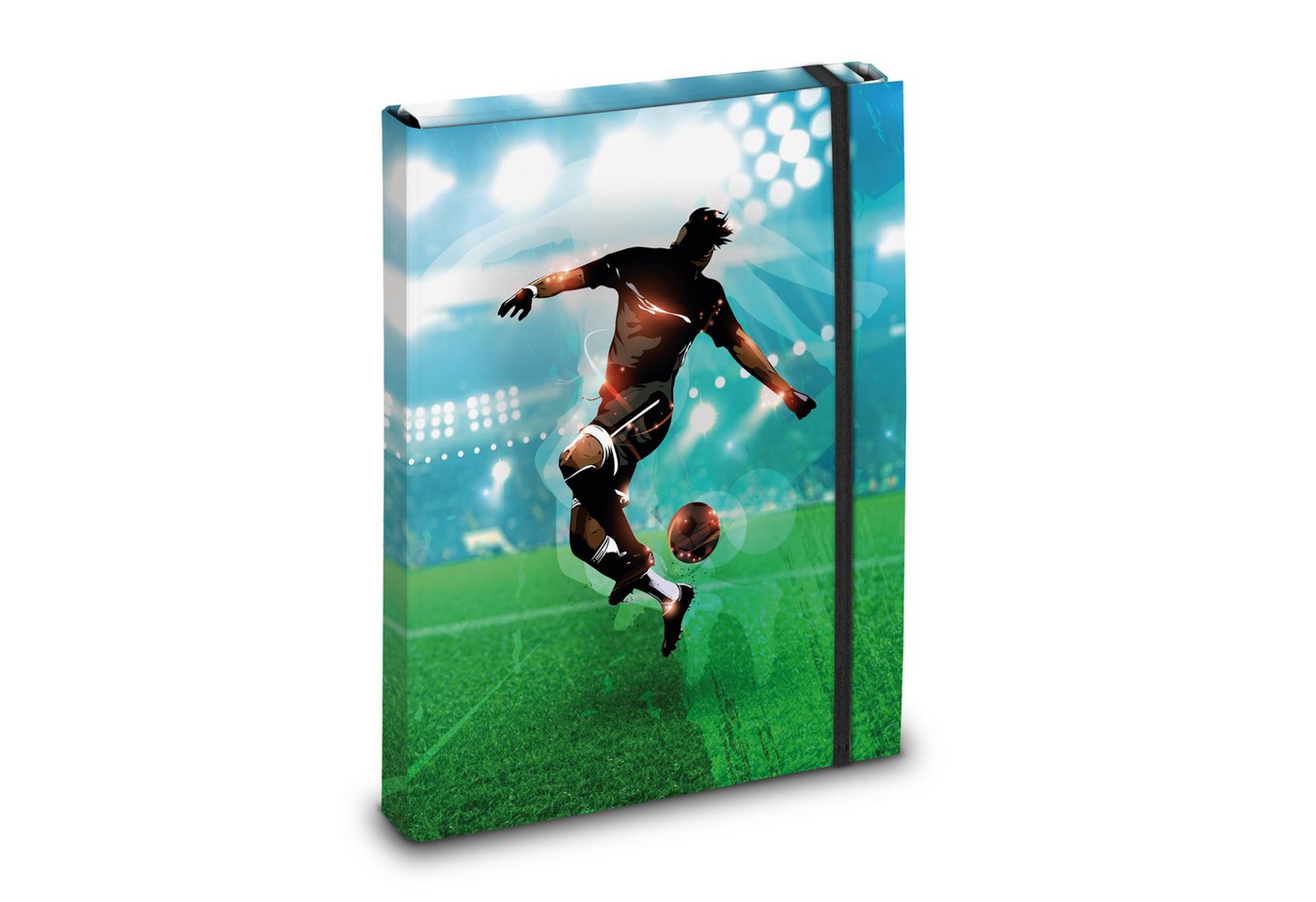 itenga Organisationsmappe itenga Heftbox Motiv Fussball DIN A4 Rückenbreite: 40 mm