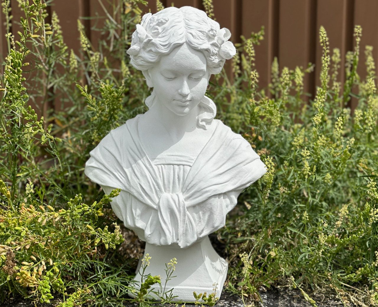 Stone and Style Gartenfigur Frostfeste Steinfigur Frauenbüste Antoinette 50cm