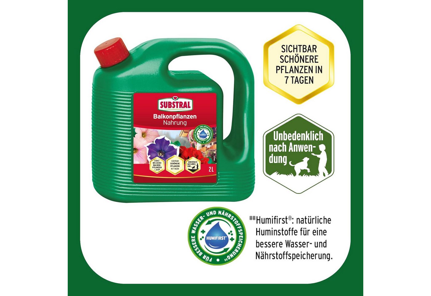 Substral Pflanzenstärkungsmittel Substral Balkonpflanzen Nahrung Premium Flüssigdünger, 2 L Bild 3