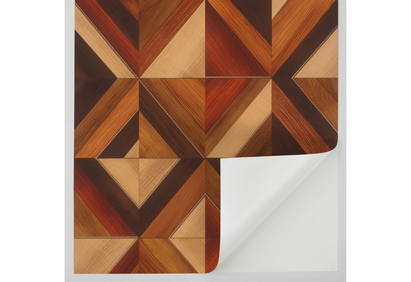Rasch Vliestapete Aurex - Selbstklebende Tapete Holzoptik von tesa® x rasch®, strukturiert, Holzoptik, geometrisch, (1 Rolle, 1 St), selbstklebend, 6,00m x 0,53m Bild 5
