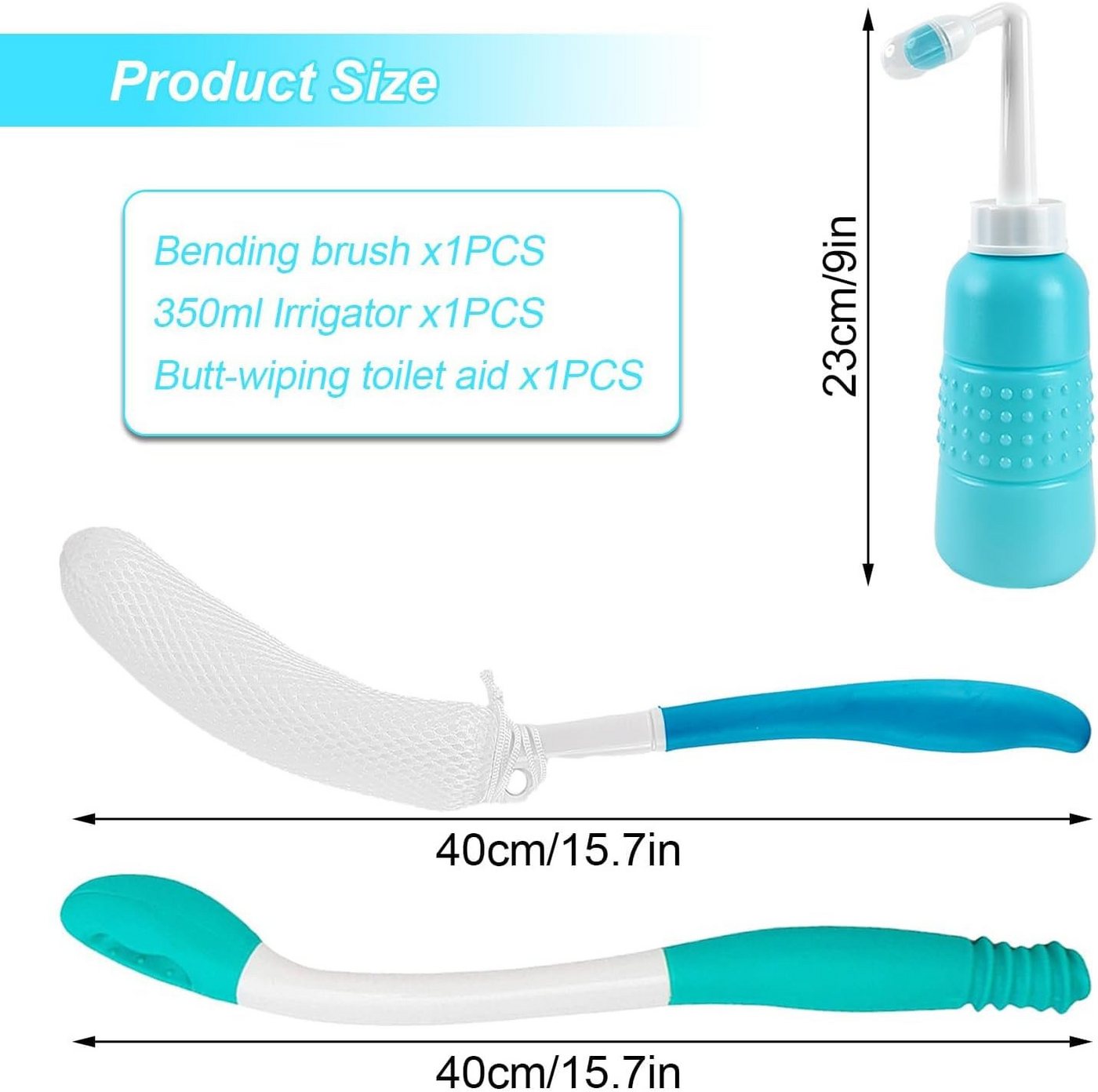 MOPUEA Haltegriff Toilettenhilfe Set 3-teilig Ergonomisch Faltbar Hygienisch, Ergonomisch faltbar hygienisch leicht zu verwenden Bild 3