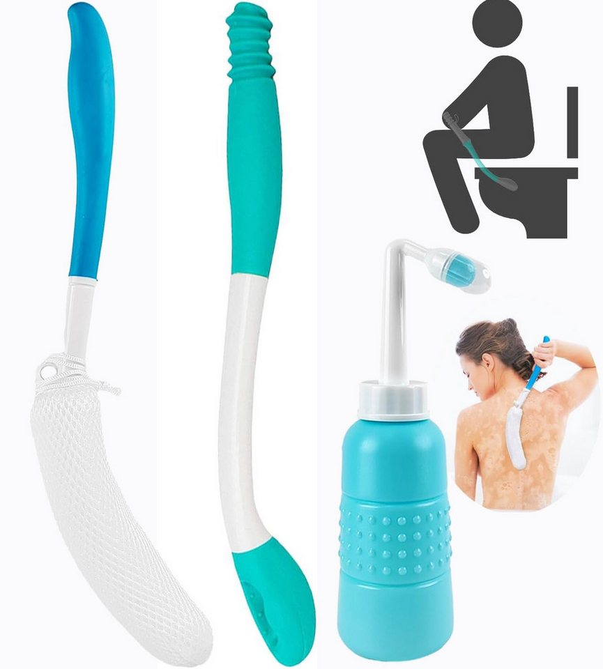 MOPUEA Haltegriff Toilettenhilfe Set 3-teilig Ergonomisch Faltbar Hygienisch, Ergonomisch faltbar hygienisch leicht zu verwenden Bild 4