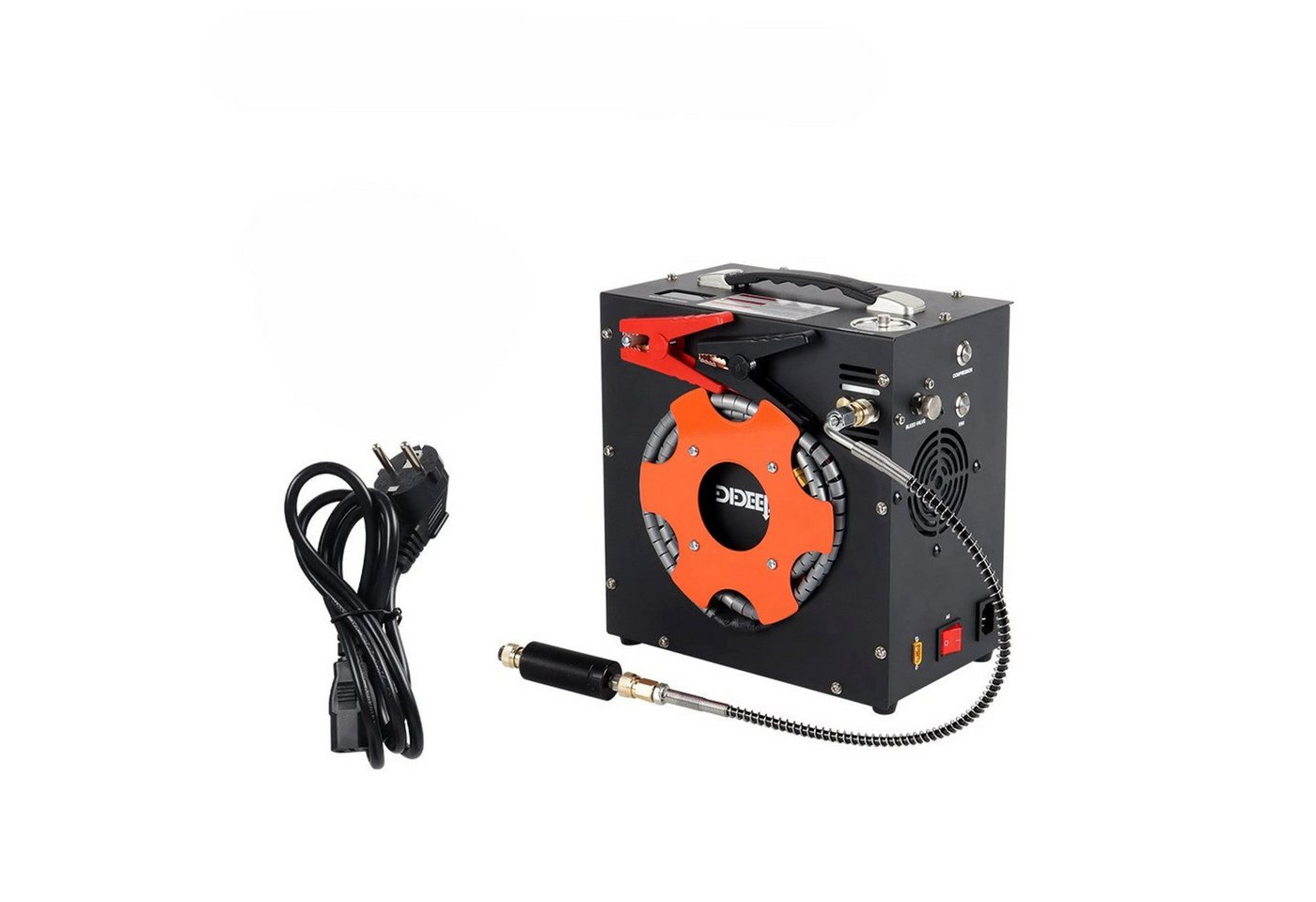 Sport-Knight® Atemluftkompressor Elektrischer Hochdruckkompressor 300 Bar Tauchflaschen, 350 W, 12V, max. 300 bar Bild 3