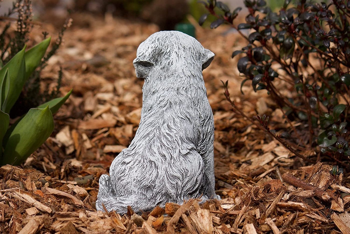 Stone and Style Gartenfigur Frostfeste Steinfigur Hund Retriever Bild 2