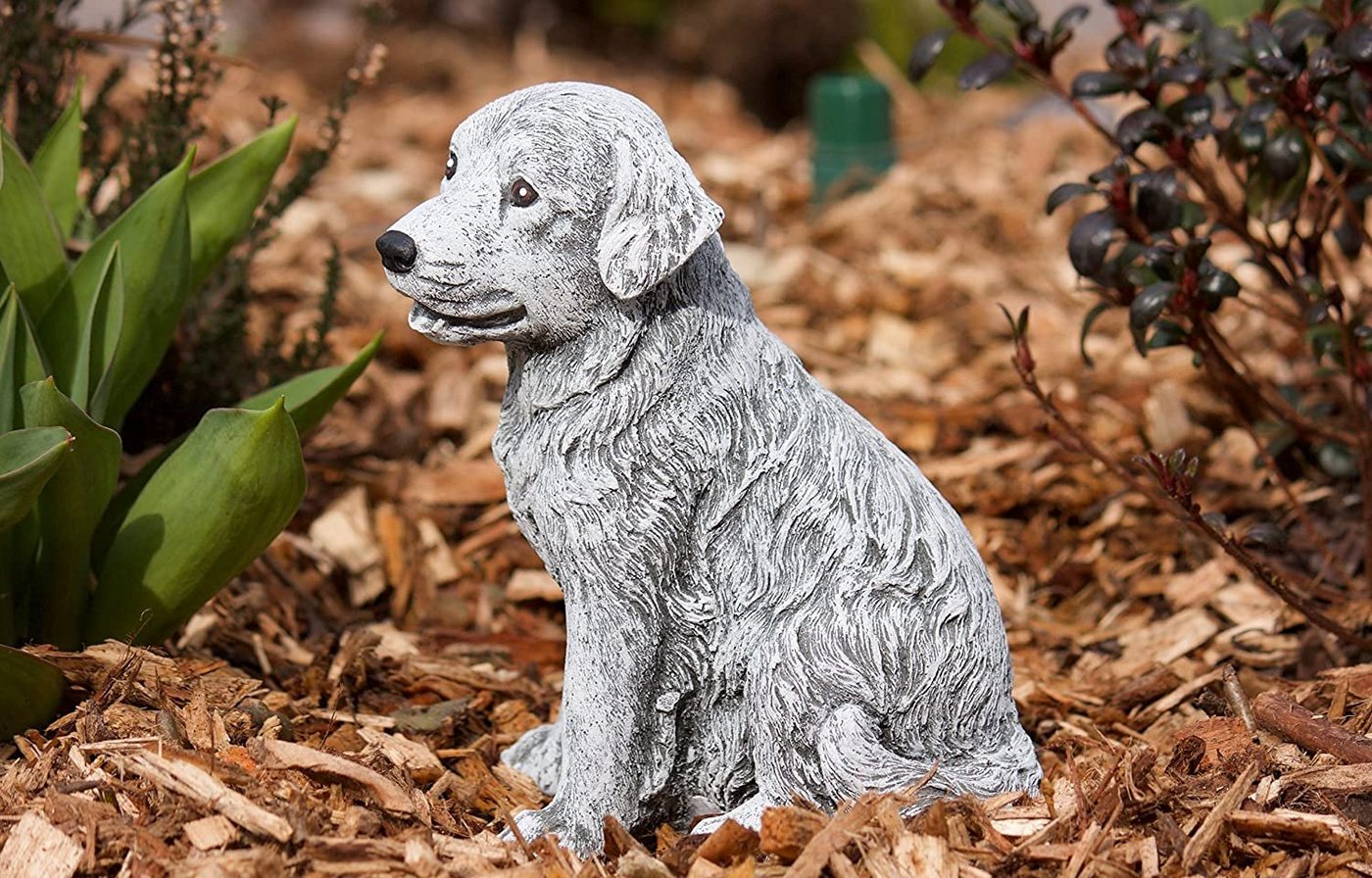 Stone and Style Gartenfigur Frostfeste Steinfigur Hund Retriever Bild 4