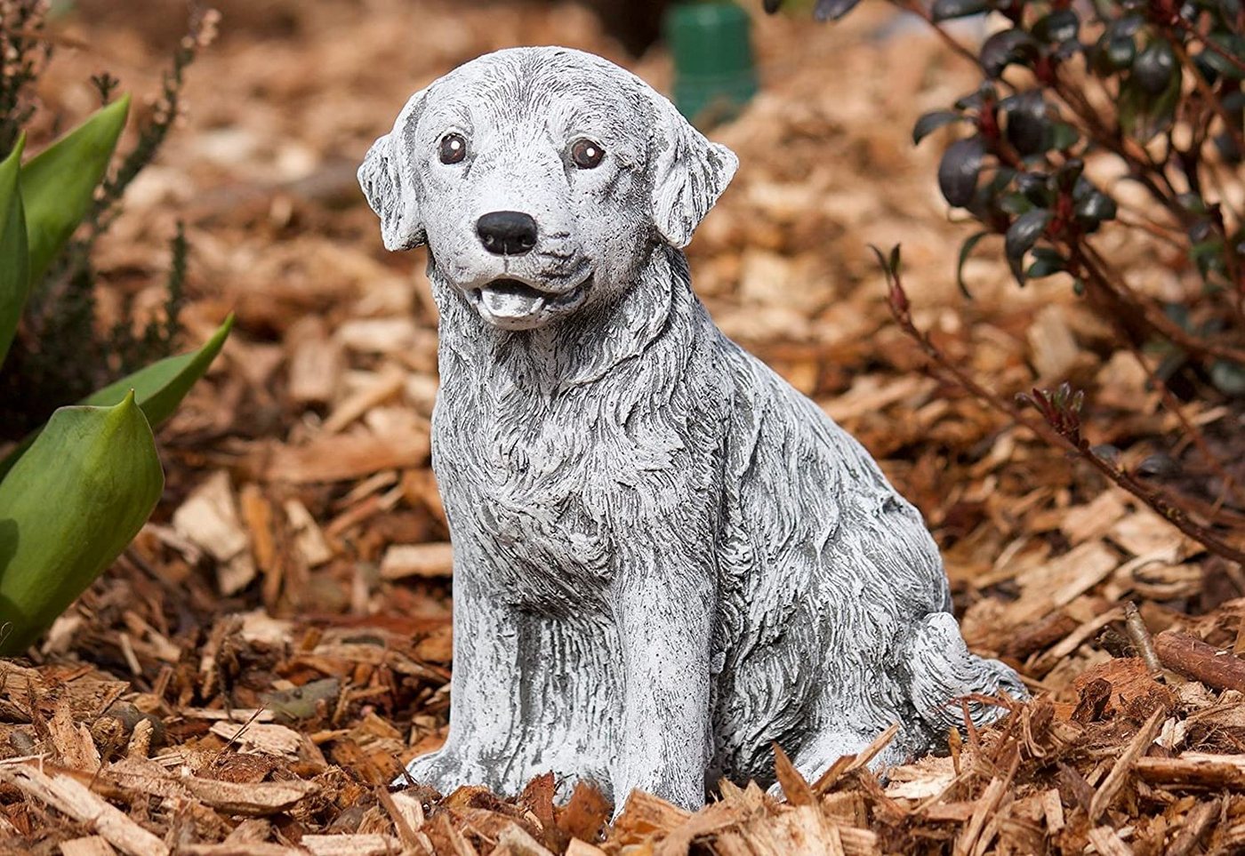 Stone and Style Gartenfigur Frostfeste Steinfigur Hund Retriever Bild 5