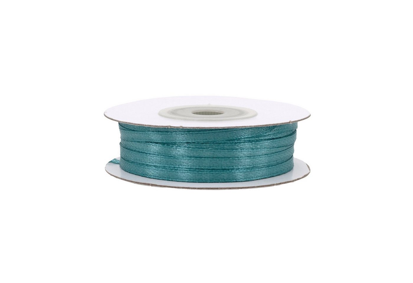 Creativery Satinband, Satinband 3mm x 50m Rolle Petrol Bild 3