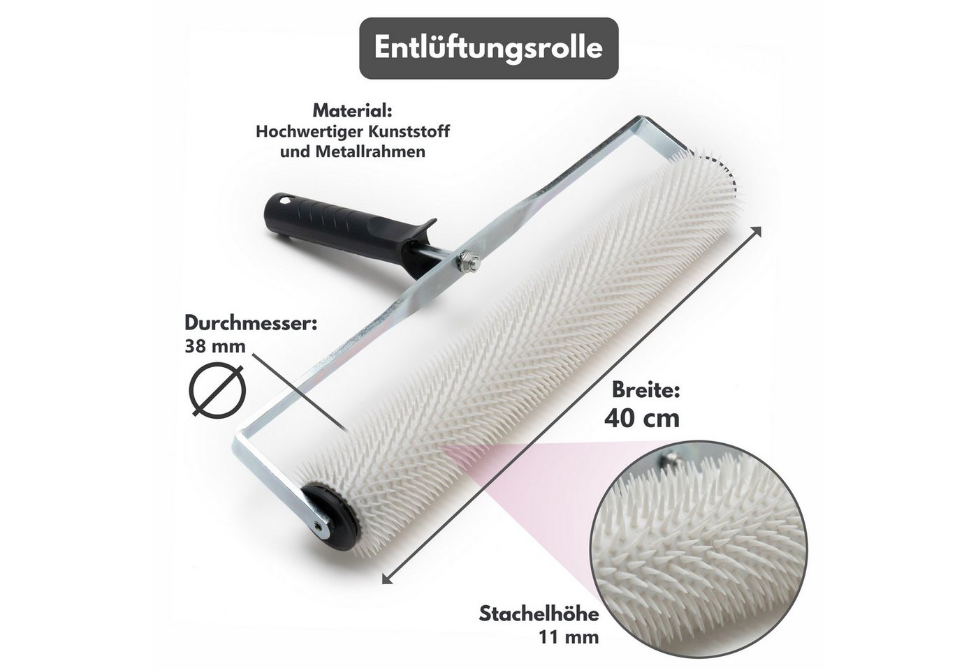 WO-WE Malerset Epoxidharz Bodenbeschichtung Werkzeug Set Ausgleichsmasse Kit PL250, (Set), 5-teilig, Epoxidharz Bodenbeschichtung Werkzeug Set Bild 3