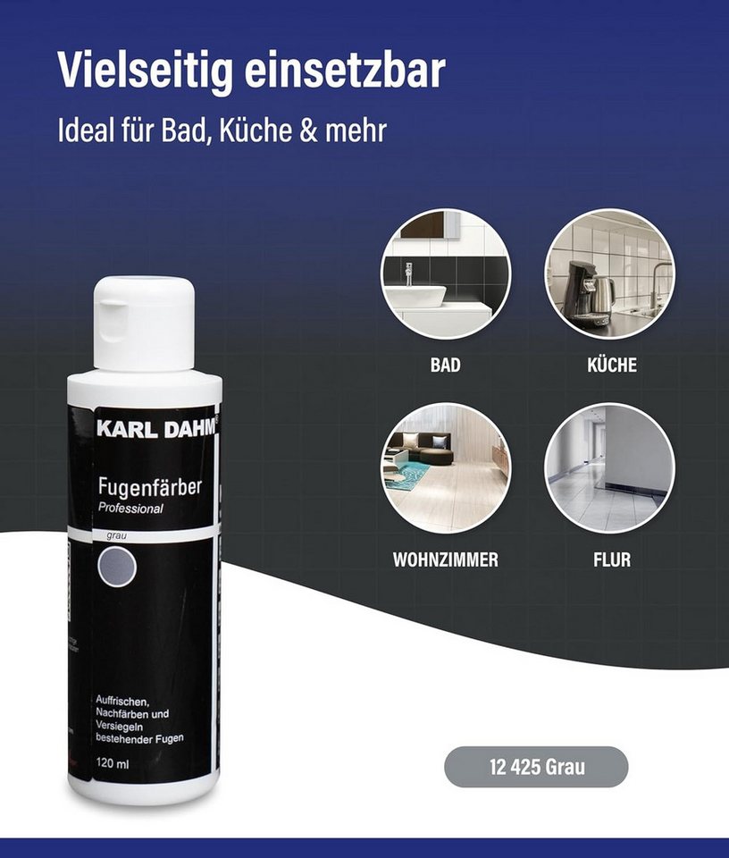 Karl Dahm Fugenfarbe Karl Dahm Fugenfärber 120 ml – Für Innen & Außen