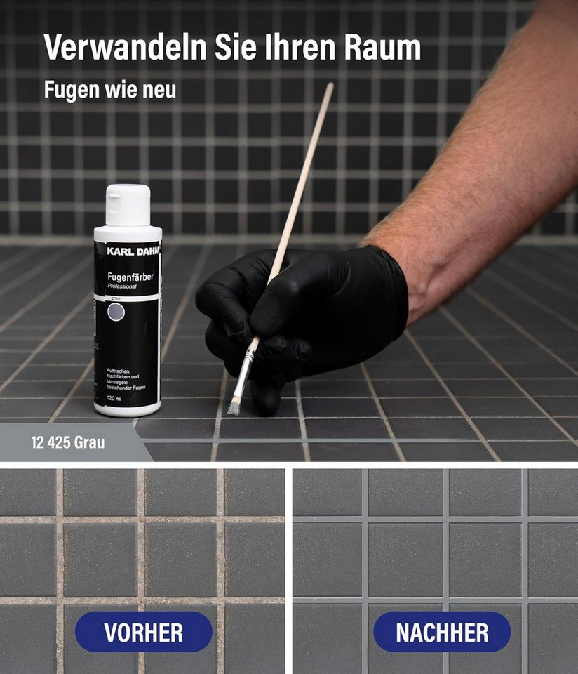 Karl Dahm Fugenfarbe Karl Dahm Fugenfärber 120 ml – Für Innen & Außen Bild 5