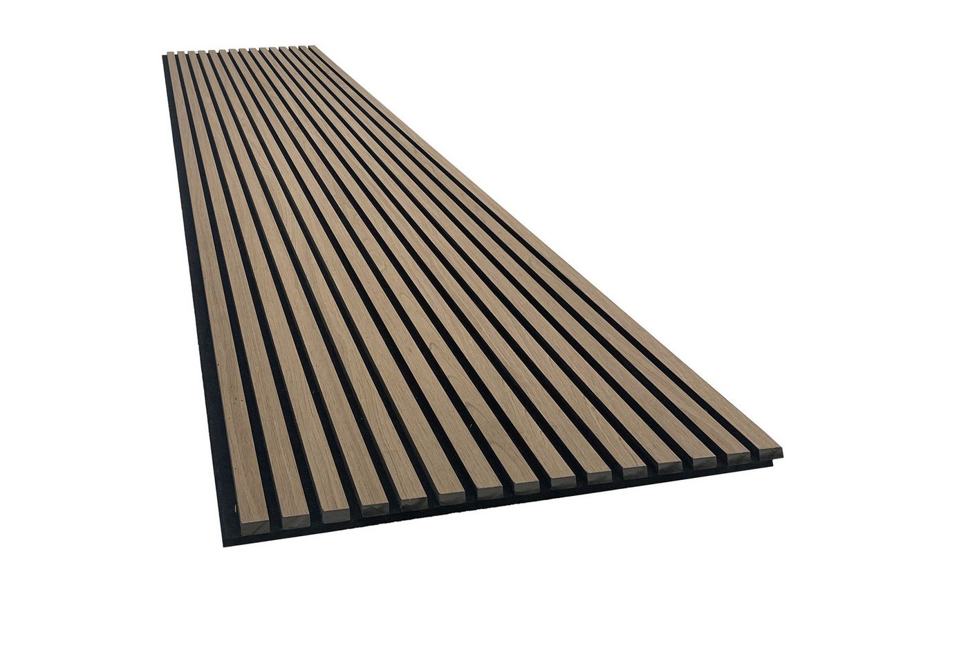tktrading24 Wandpaneel Akustikpaneel mit Holzfurnier Wandpaneele in Black Walnut PET-Filz, BxL: 60x270 cm, (2-tlg)