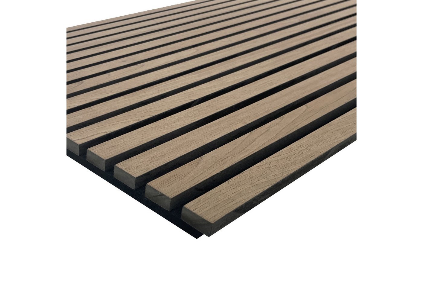 tktrading24 Wandpaneel Akustikpaneel mit Holzfurnier Wandpaneele in Black Walnut PET-Filz, BxL: 60x270 cm, (2-tlg) Bild 3