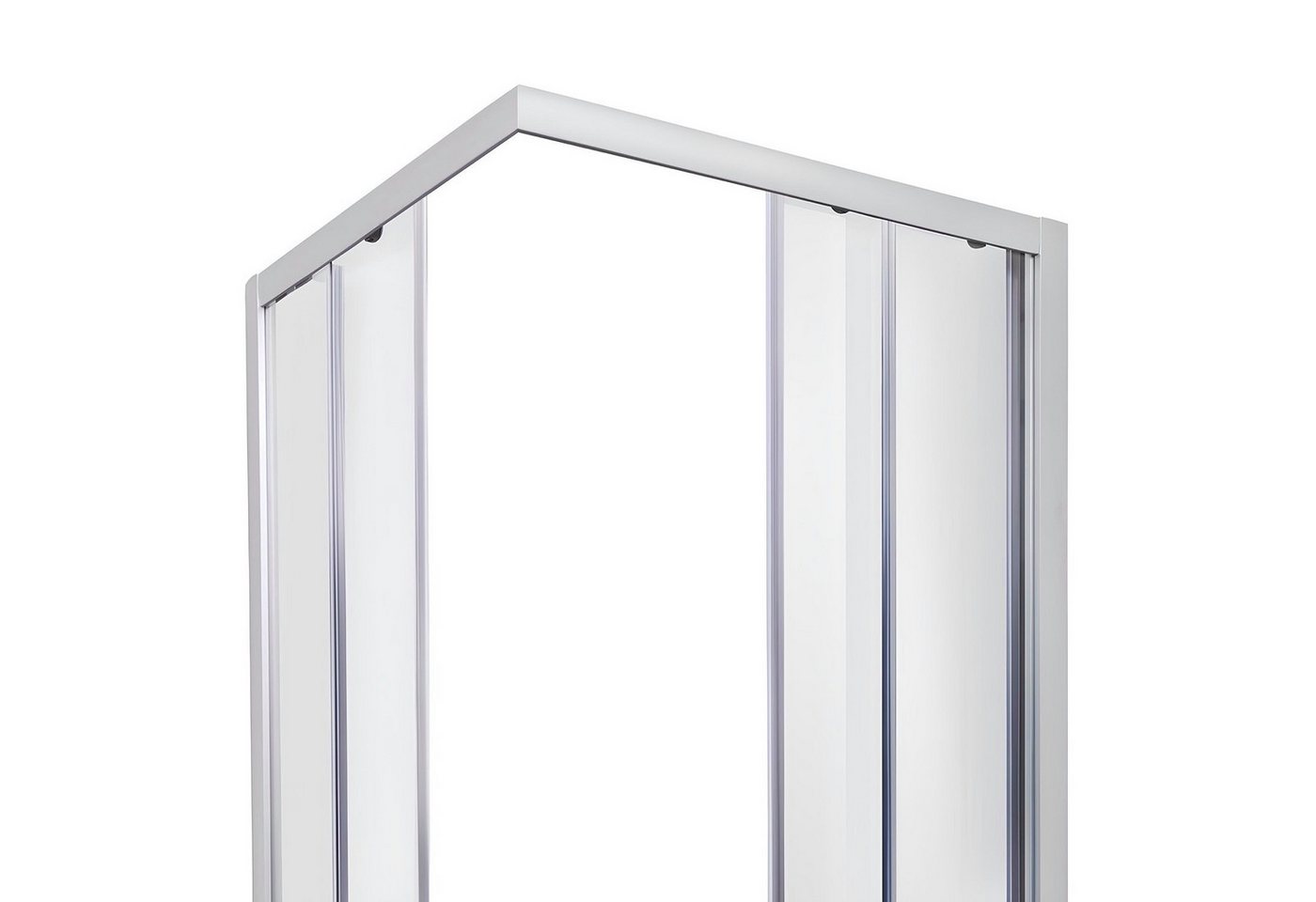 Belvit Eckdusche BV-DK3-100100, BxT: 100x100 cm, 1-tlg., Belvit Duschkabine Eckdusche mit Schiebetüren und Duschwanne Bild 3