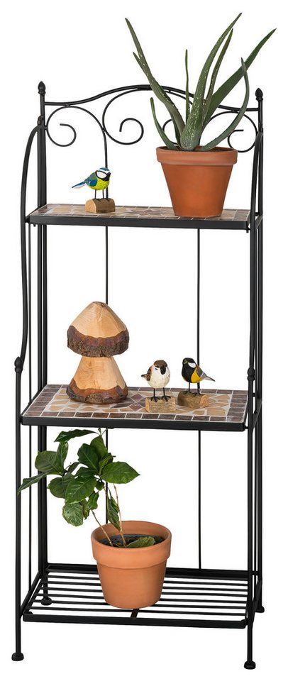 Kamelio Pflanzentreppe Mosaikregal Metall Mosaik Gartenregal Balkon Outdoor Bild 3